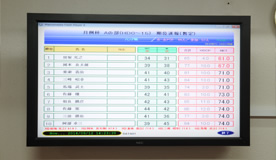 成績表モニター写真
